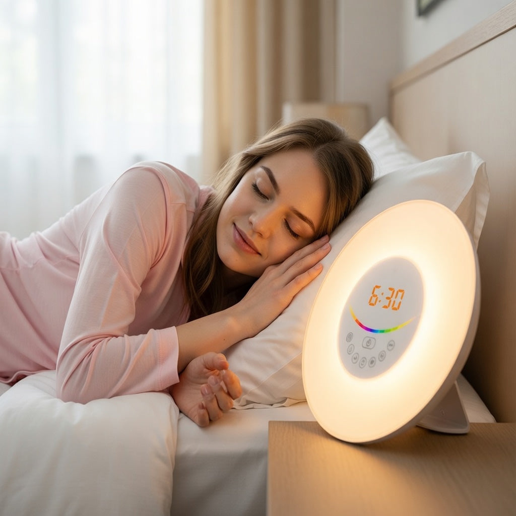 Sunrise Alarm Clock with Reading Light & USB Charging