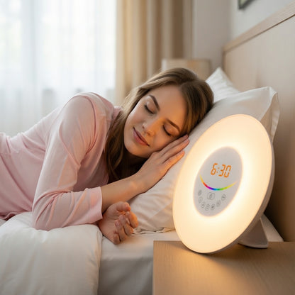 Sunrise Alarm Clock with Reading Light & USB Charging